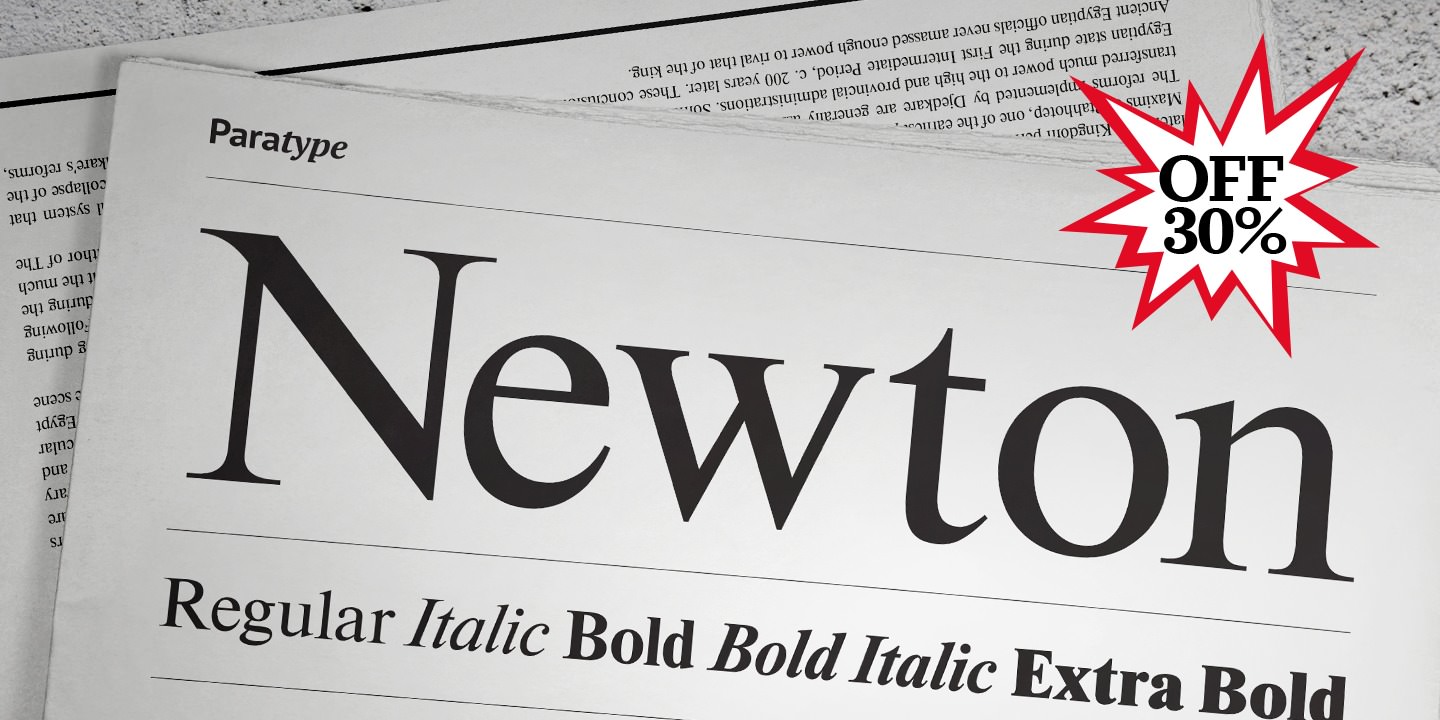 Newton Extra Bold Font preview